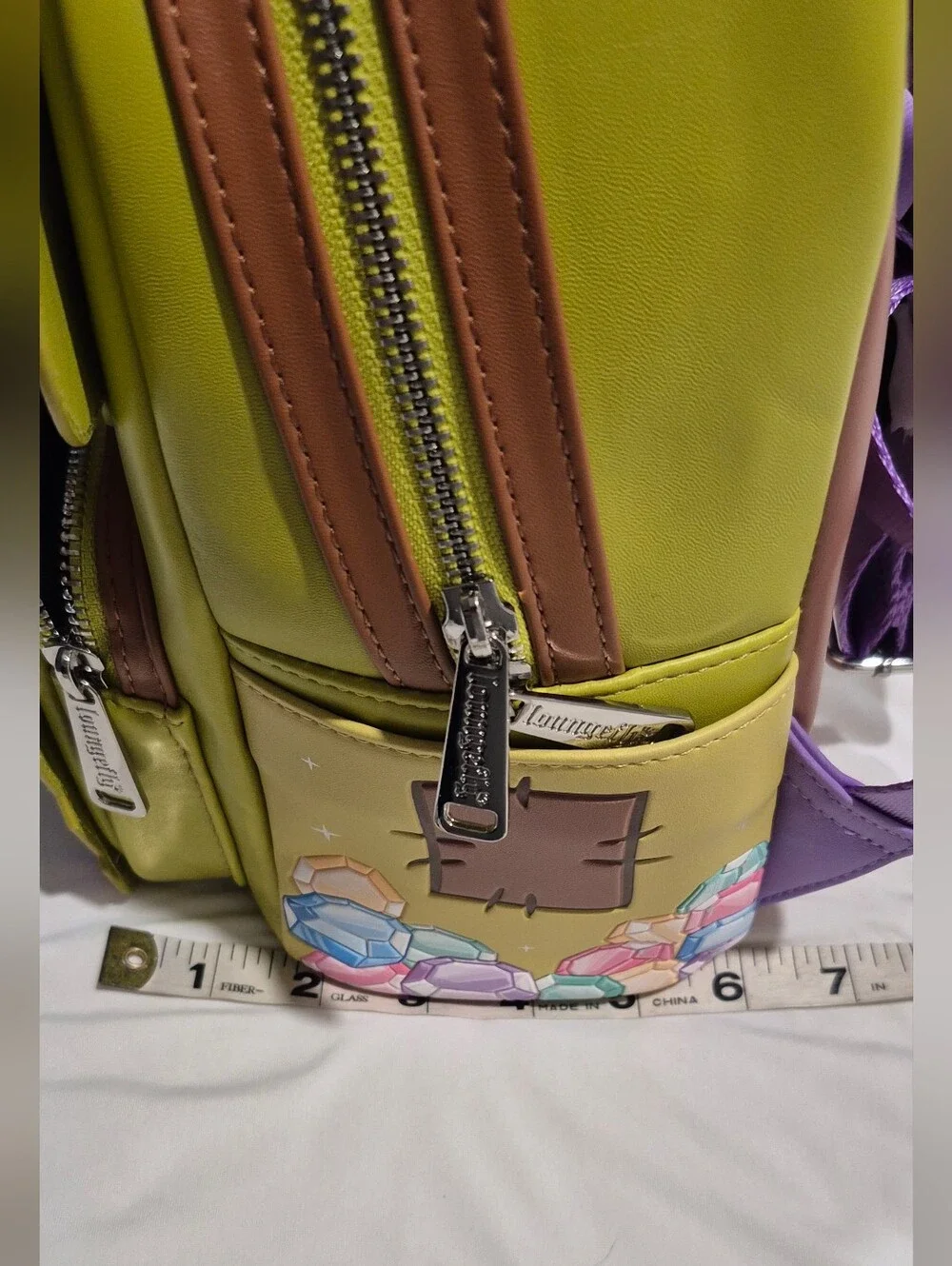 Disney x Loungefly Dopey Gem Mini Backpack - Lime Green